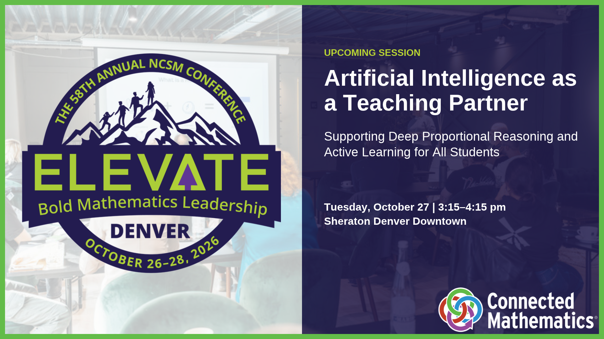 CMP at NCSM 2026: Artificial Intelligence as a Teaching Partner